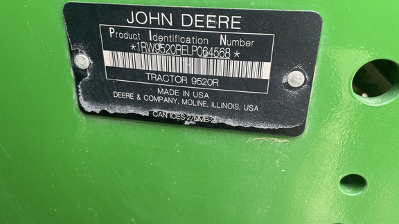 2020 John Deere 9520R Tractor 4WD