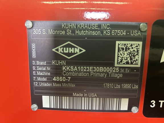 2021 Kuhn 4860-7 Disk Ripper