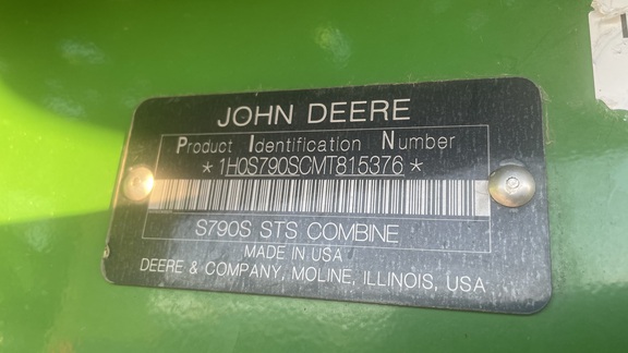 2021 John Deere S790 Combine