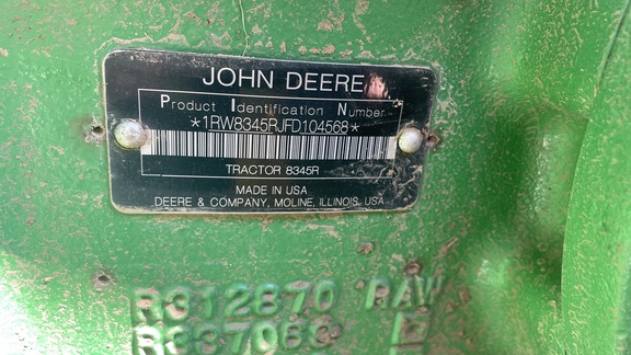 2015 John Deere 8345R Tractor