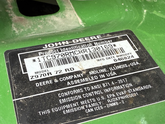 2024 John Deere Z970R Mower/Zero Turn