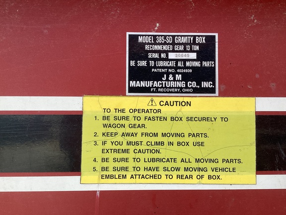 1998 J&M 385 Hopper Wagon Gravity Box