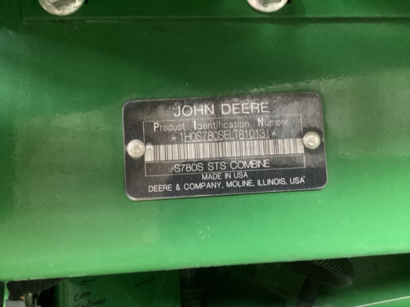 2020 John Deere S780 Combine