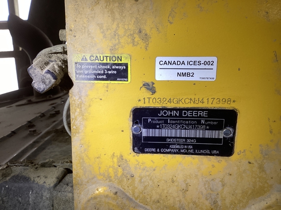 2022 John Deere 324G Skid Steer Loader
