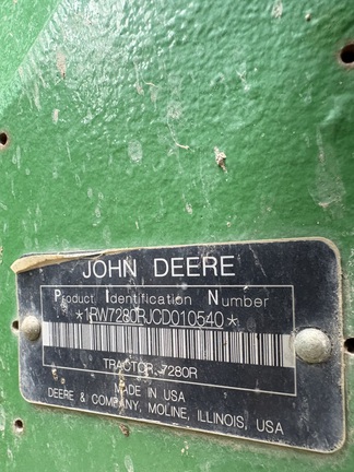 2012 John Deere 7280R Tractor