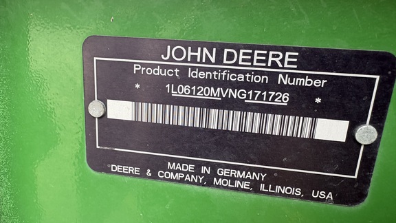 2023 John Deere 6120M Tractor