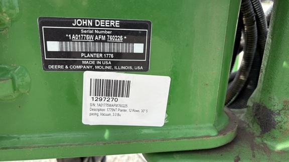 2015 John Deere 1775NT Planter