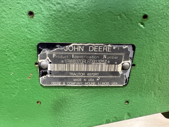 2014 John Deere 8370RT Tractor Rubber Track