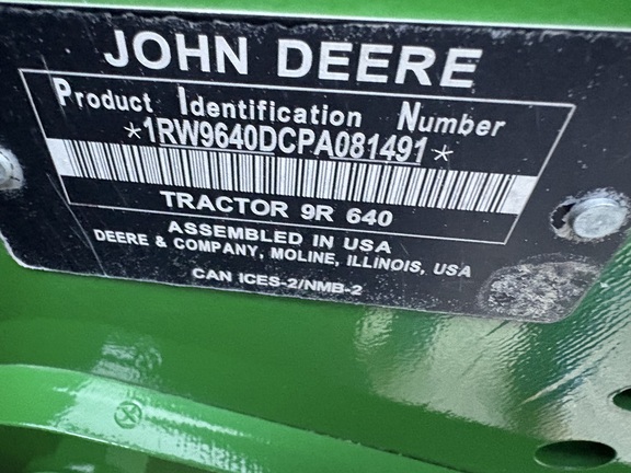 2023 John Deere 9R 640 Tractor 4WD