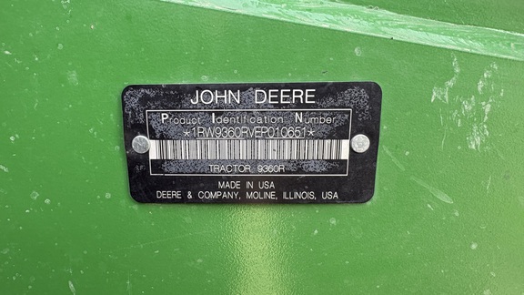 2014 John Deere 9360R Tractor 4WD