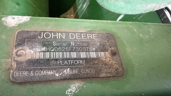 2009 John Deere 625F Header Combine