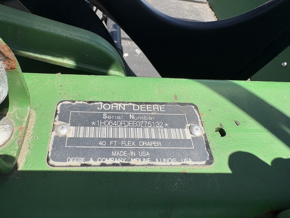 2015 John Deere 640FD Header Combine