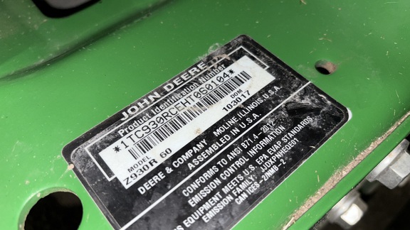 2018 John Deere Z930R Mower/Zero Turn