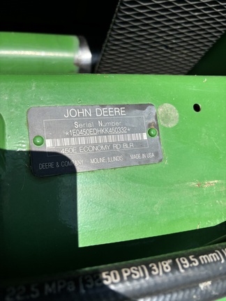 2019 John Deere 450E Baler/Round