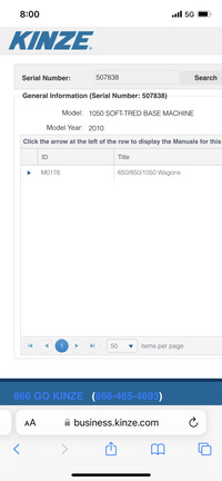 2009 Kinze 1050 Grain Cart