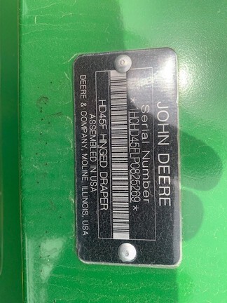 2023 John Deere HD45F Header Combine