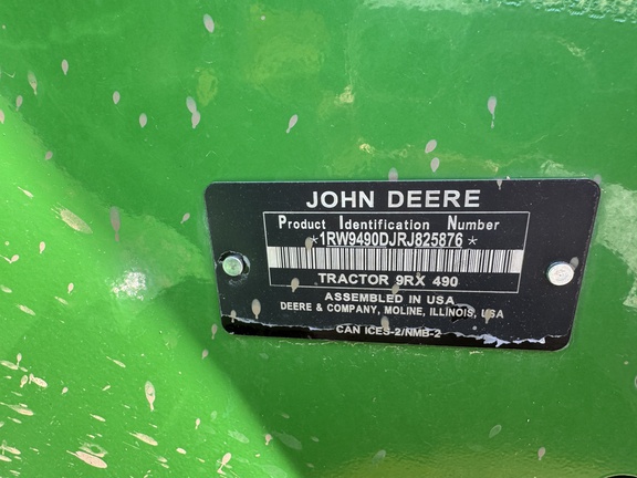 2024 John Deere 9RX 490 Tractor Rubber Track