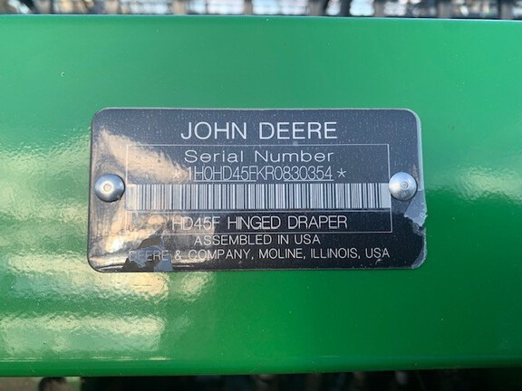 2024 John Deere HD45F Header Combine