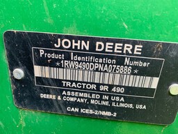 2022 John Deere 9R 490 Tractor 4WD