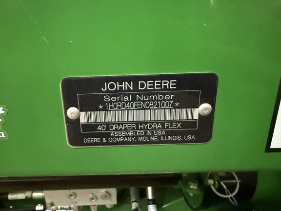 2022 John Deere RD40F Header Combine