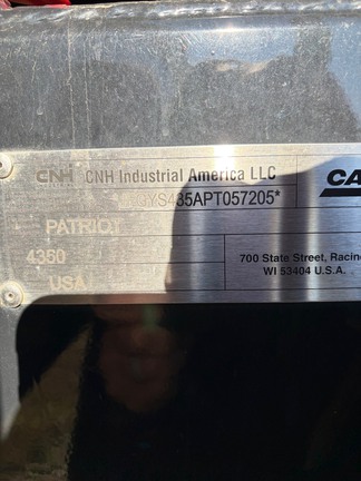 2023 Case IH Patriot 4350 Sprayer/High Clearance