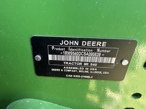 2025 John Deere 9R 540 Tractor 4WD