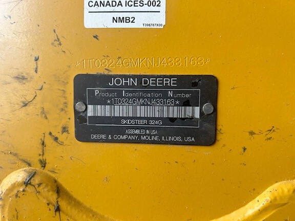 2022 John Deere 324G Skid Steer Loader