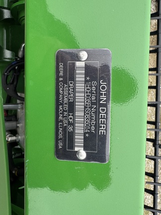 2025 John Deere HDF 35 Header Combine
