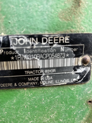 2012 John Deere 8310R Tractor