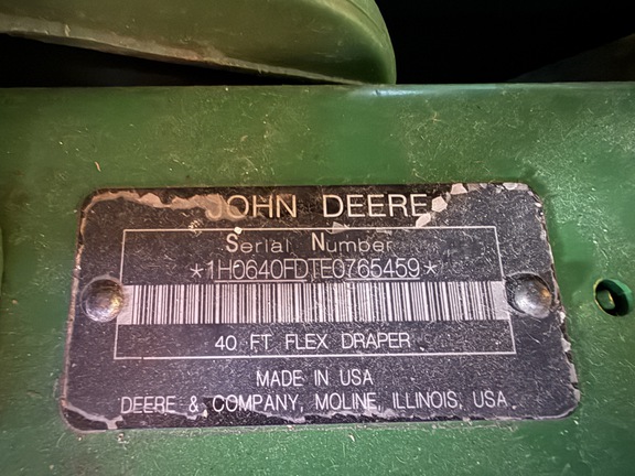 2014 John Deere 640FD Header Combine