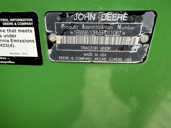 2014 John Deere 9510R Tractor 4WD