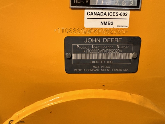 2019 John Deere 333G Compact Track Loader