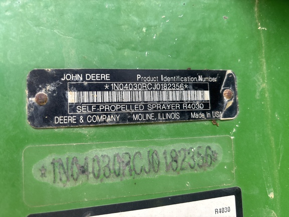 2018 John Deere R4030 Sprayer/High Clearance