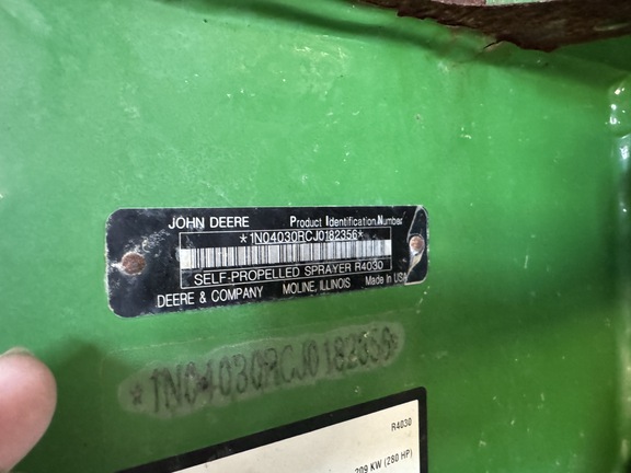 2018 John Deere R4030 Sprayer/High Clearance