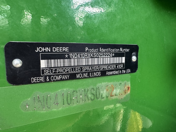 2025 John Deere 410R Sprayer/High Clearance