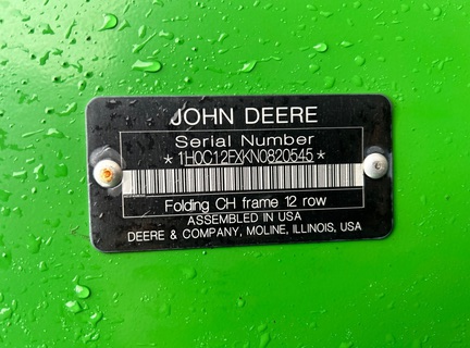 2022 John Deere C12F Header Corn Head