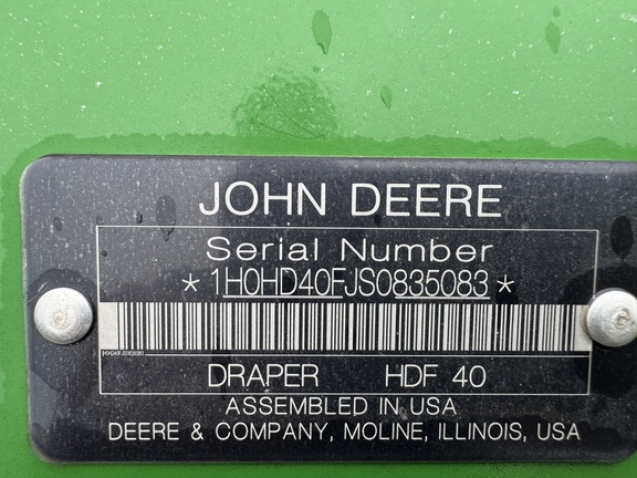 2025 John Deere HDF 40 Header Combine