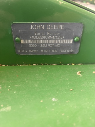 2021 John Deere S350 Mower Conditioner