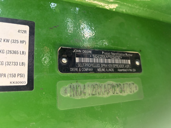 2023 John Deere 412R Sprayer/High Clearance