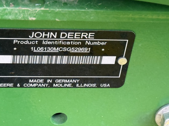 2025 John Deere 6M 130 Tractor