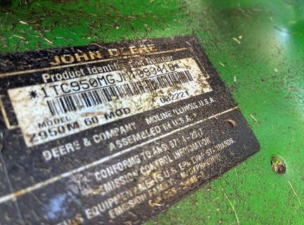 2021 John Deere Z950M Mower/Zero Turn