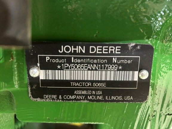 2022 John Deere 5065E Tractor