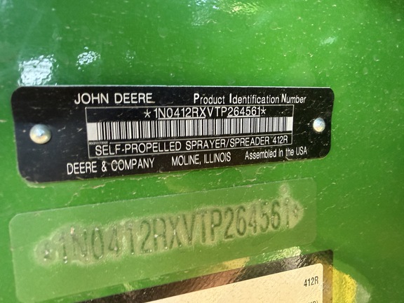 2026 John Deere 412R Sprayer/High Clearance