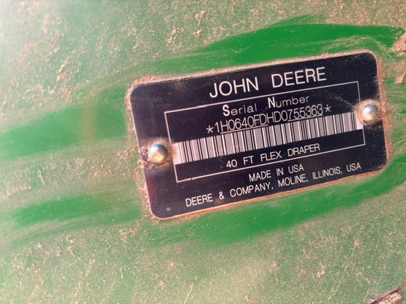 2013 John Deere 640FD Header Combine