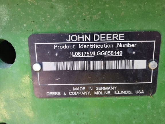 2016 John Deere 6175M Tractor