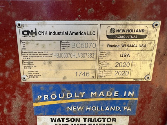 2020 New Holland BC5070 Baler/Square
