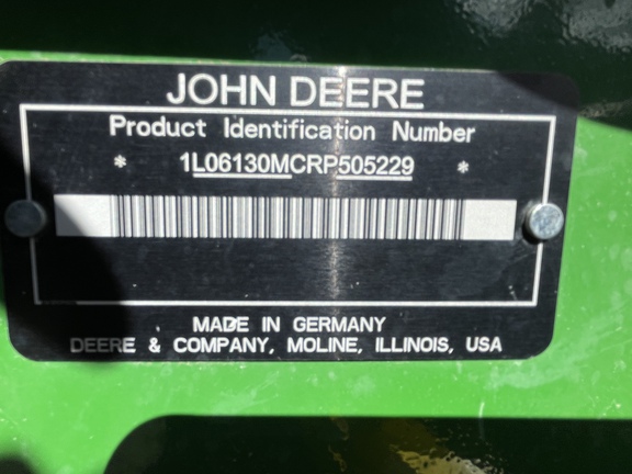 2024 John Deere 6130M Tractor