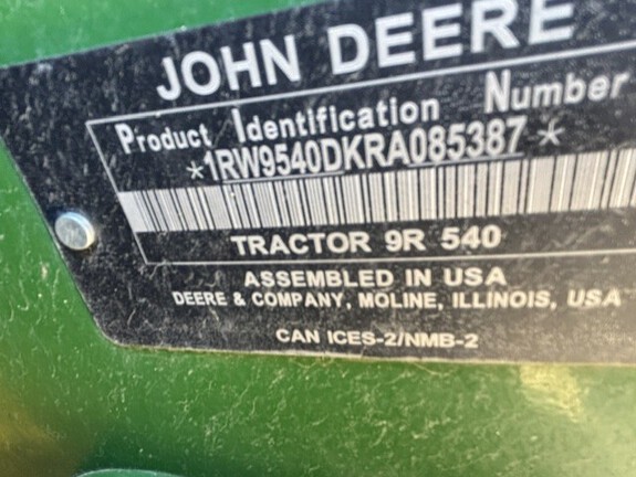 2024 John Deere 9R 540 Tractor 4WD