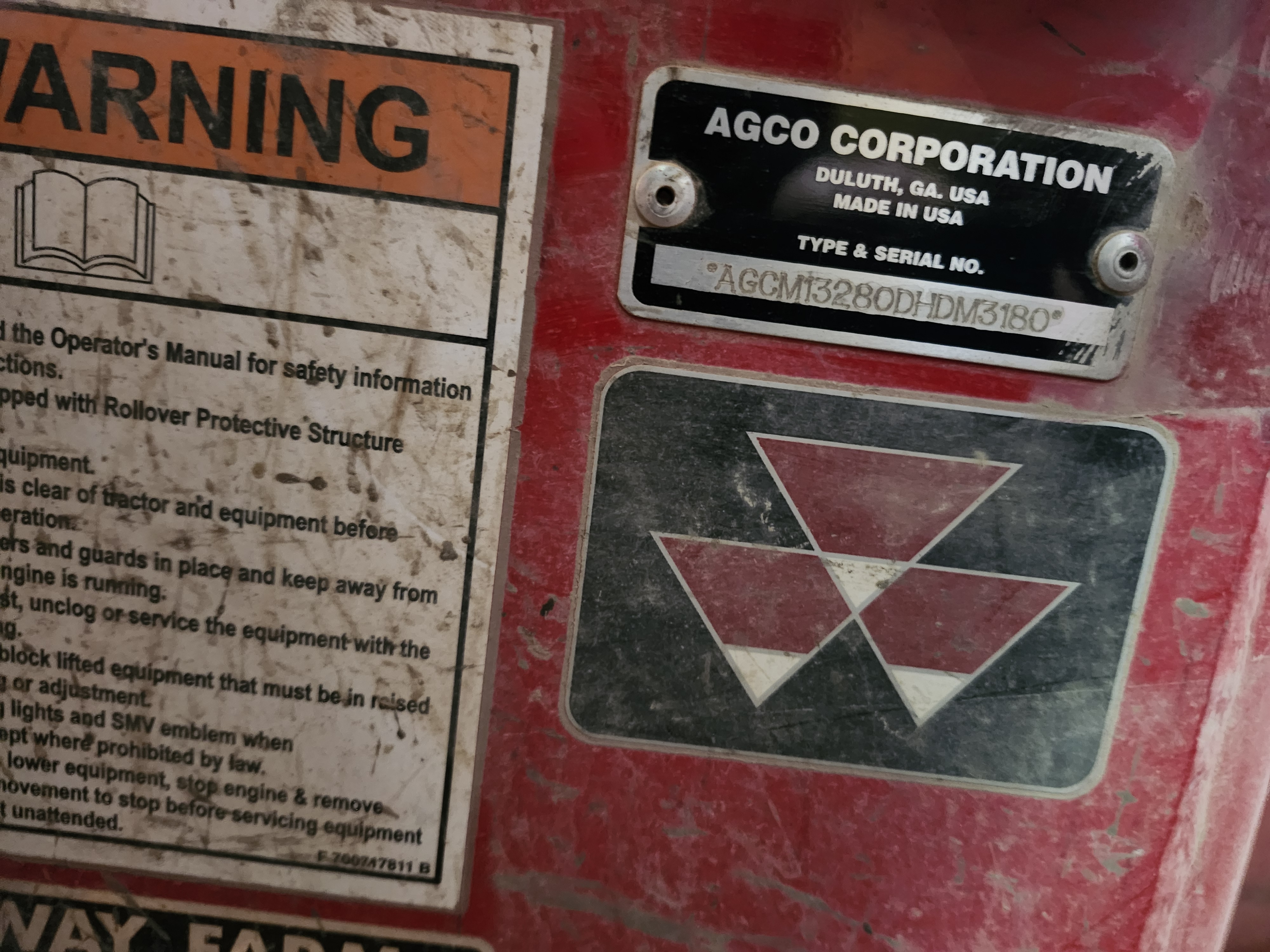 2013 Massey Ferguson 1328 Mower/Disc