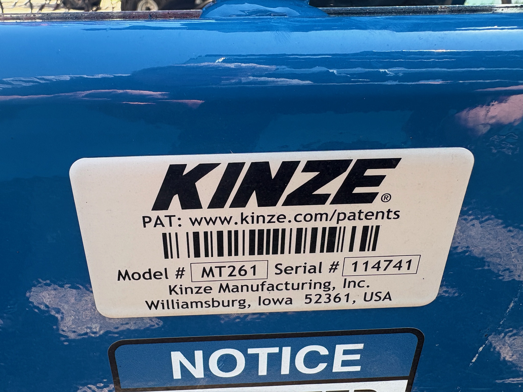 2021 Kinze Mach Till 261 Disk High Speed
